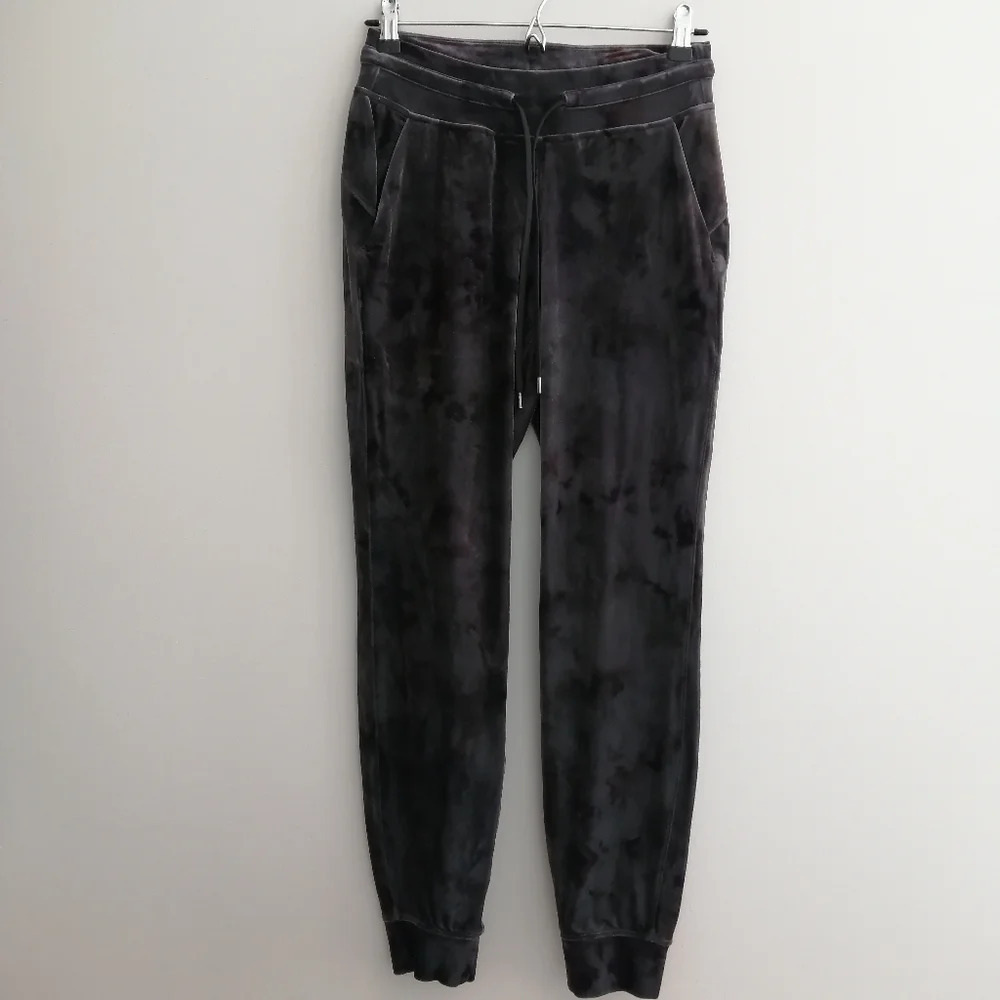 Lululemon Ready to Crush High Rise Velour Joggers Interstellar Gray Purple Sz 4